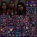 Konsait 135pcs Butterfly Tattoos UV neon Temporary Tattoos for Girl  Blacklight Bohemia Aztec Skull Heart Eagle Owl Scorpion Totem Lace Temporary Tattoos rave Fluorescence Fake Tattoos Stickers