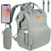 NEVEQ BABILATION WICKING PACK BAY SACH FOR TRAVE WICKING PACK Large capacity multi -compartment travel backpack waterproof fan baby flasher gray