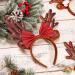 Lurrose Christmas Reindeer Headband - Glitter Antlers Hair Accessories for Holiday Costumes | 3-Piece Set - Buy Online on GoSupps.com