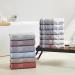 Modern Threads 6 Piece Bath Towel Set - Yarn Dyed Jacquard/Solid Ophelia Stone Design - Buy Online on GoSupps.com