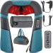 Kesser neck massage device Shiatsu Massage device including bag shoulder back massage device Massage with heat with 3D massage neck back shoulder legs feet gray / turquoise gray / turquoise