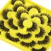 10 Pairs Pack 6D Thick Fluffy Faux Mink Eyelashes - 18mm Wispy Volume Extensions - Buy Online on GoSupps.com