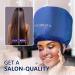 Hair Dryer Bonnet w/A Headband Integrated That Reduces Heat Around Ears & Neck - Hair Dryer Diffuser Cap for Hair Dryer Curly Hair Speeds Up Drying Time Deep Conditioning at Home - Large (Blue) - Buy Online on GoSupps.com