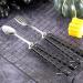 2 Pcs Tactical Stainless Steel Butterfly Fork and Spoon Set - Perfect for Travel, Camping, Hunting, BBQ - Black Color - Buy Online on GoSupps.com