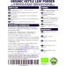 Organic Nettle Leaf Powder 1kg - Vegan, Non-GMO | Urtica dioica | Pack of 1 - Buy Online on GoSupps.com