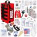 Ever-Ready Industries Premium Trauma First Aid Kit for Outdoors Workplace and Home - Exceed OSHA Guidelines and ANSI 2009 Standards - 240 Pieces - Includes Bonus Travel Kit