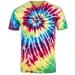 Magic River Handcrafted Tie Dye T Shirts - 6 Adult Sizes - 15 Color Patterns X-Large Rainbow