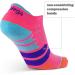 Enduro Arch Support Running Socks for Women - Medium Bright Lilac/Neon Aqua (1 Pair) - Buy Online on GoSupps.com
