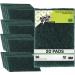 Scotch-Brite Scouring Pad 96-20, 20 Pads, 6 x 9, General Purpose Cleaning, Food Safe, Non-Rusting 6" x 9" 20