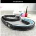 Newtensina Dog Collar and Lead Set Nylon Straps Woven Bling Collar Leather Diamante Puppy Collar with Leash for Dogs - Blue - S S Blue - Buy Online on GoSupps.com