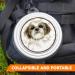 Shih Tzu Foldable Portable Drinking Bowl with Carabiner | On-the-Go Food & Pet Bowl - Handy & Unique - Buy Online on GoSupps.com