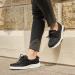 OrthoComfoot Women's Lace Up Boat Shoes - Arch Support for Plantar Fasciitis Relief - Comfortable Orthopedic Deck Loafers - Size 7 W1-Black - Buy Online on GoSupps.com