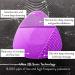 Silicone Sonic Facial Cleansing Brush - Deep Cleaning Exfoliating Face Scrubber for Normal & Sensitive Skin - Waterproof & Rechargeable - Purple - Buy Online on GoSupps.com