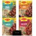 Maggi So Juicy Mix Bundle of 4 Packets(41 g each) | 1X BBQ Chicken | 1X Garlic Chicken | 1X Mixed Herbs Chicken | 1X Mexican Chicken in a Bag Bundled by Hubsidia