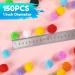 150PCS 1 Inch Black Pom Poms for DIY Arts and Crafts Decorations by Caydo - Buy Online on GoSupps.com