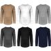 Kids 6 Pack Athletic Long Sleeve Undershirt Tops - Black/Khaki/White/Grey/Navy/Charcoal - Size 5-6 - Buy Online on GoSupps.com