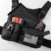 Fitdom Tactical Inspired Sports Utility Chest Pack. Chest Bag For Men With Built-In Phone Holder. This EDC Rig Pouch Vest is Perfect For Workouts  Cycling & Hiking Black Vest Fit - Buy Online on GoSupps.com