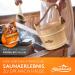 Alpine Breath Sauna Bucket with Trowel - 100% Natural Wood Sauna Accessories & Infusion Set with Booklet - Durable Wellness Products - Buy Online on GoSupps.com