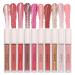 Nicole Miller 10 PC Full-Size Multicolor Lip Gloss Set - Vibrant Shades for Alluring Beauty | International Shipping Available - Buy Online on GoSupps.com