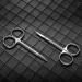 BEZOX 2 Piece Professional Nail Scissors Set - Extra Sharp Curved & Straight Blades in Dark Silver for Manicure & Pedicure - Buy Online on GoSupps.com