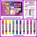 Hair Chalk Pens Set - 10 Rainbow Colors - Temporary Hair Color Kit for Girls - Washable Hair Dye - Ideal for Party Dress Up - Kids Age 6 - Buy Online on GoSupps.com