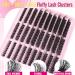 Fluffy Lash Extension Kit - 60D 80D 100D Lash Clusters | 300PCS Individual Eyelashes with Bond Seal & Tweezers - TNFVLONEINS - Buy Online on GoSupps.com