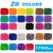 Inscraft 17500+ Rubber Loom Bands Kit with Blue Container - 28 Colors, 600 S-Clips, 352 Beads, 40 Cartoon Pendant - Bracelet Making Refill Set for Kids - Buy Online on GoSupps.com