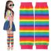 Sintege Baby Kids Leg Warmers Rainbow Leg Warmers Stripe Children Leg Warmers for Boys Girls Age from 6 Months to 5 Years Old Novelty Color