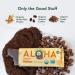 ALOHA Organic Chocolate Espresso Protein Bars - 12 Bars | Vegan, Low Sugar, Gluten-Free, Paleo, Low Carb, Non-GMO | 85mg Caffeine, No Stevia or Erythritol - Buy Online on GoSupps.com