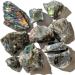 KALIFANO Rough Labradorite 10 Stone Bulk Bundle with Healing & Calming Effects - AAA Grade High Energy Raw Labradorita - Reiki Crystal Used for Rock Tumbling and Lapidary (Family Owned and Operated)