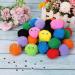 Caydo 200pcs 2 Inch Large Pom Poms with 100pcs Wiggle Eyes - Assorted Colors for DIY Crafts and Decorations - Buy Online on GoSupps.com