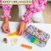 Buy Made Easy Kit Pill Case - Large 7-Day Organizer with Neoprene Carrier for Vitamins & Medicine | 28 Compartments - Brown Woods Design - Buy Online on GoSupps.com