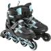 XinoSports Kids Adjustable LED Inline Skates - Black Youth Big Kid Large 5-8 - Indoor & Outdoor Roller Blades with Illuminating Wheels - Buy Online on GoSupps.com