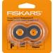 Fiskars 157390-1001 Titanium Rotary Replacement Blades, 28mm, 2 Pack,Silver/Orange