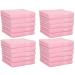 Betz 20 Piece Face Cloth Set Neapel 100% Cotton 20 Face Cloths Size 30 x 30 cm color rose