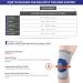 Champion Elastic Knee Support Compression Sleeve - Flexible Stays Gray | Large - International Shipping Available - Buy Online on GoSupps.com