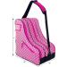 Thorza Pink Roller Skate Bag for Girls - 3 Zippered Pockets - Inline, Quad, Ice Skates - Carry Handle and Shoulder Strap - Skating Accessories Storage - Buy Online on GoSupps.com