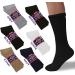Doctor Approved Diamond Star Diabetic Crew Socks 12 Pairs - Non-Binding for Men and Women (Size 10-13) - Black - Buy Online on GoSupps.com