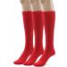 Girls Knee High Bamboo Seamless Toe Socks 3 Pack - Red School Uniform Socks for Little Big Girls 7-8 - Buy Online on GoSupps.com