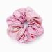 Embellished Sparkly Pink Crystal Scrunchie Hair Tie Ponytail Holder Accessory for Women