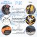 SHARKMOUTH Ice Cleats Snow Traction Grips Boots - Anti Slip 24 Spikes Crampons for Men & Women | Medium Size | Ideal for Hiking, Walking, Climbing, Fishing & Mountaineering - Orange - Buy Online on GoSupps.com