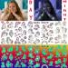 Bilizar Unicorn Glow in The Dark Temporary Tattoos - 15 Sheets | Luminous Waterproof Fake Tattoo Stickers for Kids | Fun & Cute Designs | Birthday Party Favor - Buy Online on GoSupps.com