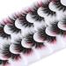 Fluffy Pink Cat-Eye Faux Mink Lashes - 7 Pairs Pack | FANXITON Dramatic Wispy 20mm False Eyelashes - Buy Online on GoSupps.com