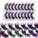 Shop Colored Lashes Extensions - Fluffy D Curl Colorful Faux Mink Eyelashes - 9 Pairs Handmade for Natural Look - Buy Online on GoSupps.com