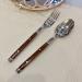 Flatware Sets Stainless Steel Cutlery Western Tableware Set Wood Grain Handle Cutlery Two Nail Cutlery Hotel Supplies Cutlery 5/10/20pcs (Color : 20pcs) (20pcs) - Buy Online on GoSupps.com