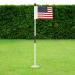 WATSY USA Golf Flagstick Practice Mini Putting Green Flags For Backyard Outdoor Patio Home Training Mini Golf Flag Kit Combo With Putting Hole Cup Portable 2-Section Design - USA Set of 1
