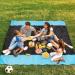 Likorlove Beach Blanket - Waterproof, Sandproof, Oversized Picnic Mat for 5-7 Adults - Lightweight, Portable, Quick Dry - Ideal for Travel, Camping, Hiking - Compact Bag, Stakes & Pockets Included - Black & Blue - Buy Online on GoSupps.com