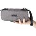 Ooze Smell Proof Pouch Smoke Gray - 4x9x3 Travel Bag with Lock and Carbon Lining - Odor Proof and Discreet Herb Guard - Buy Online on GoSupps.com