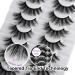 JIMIRE Faux Mink Fluffy Wispy Cat Eye False Eyelashes - 8 Pairs (17mm) - Buy Online on GoSupps.com