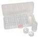 The Beadsmith Personality Case Clear Plastic Bead Storage Case with 25 Removable and Stackable Jars includes 5 screw top lids Organizer Storage for Beads Snap Lock Case for Jewelry and Crafts